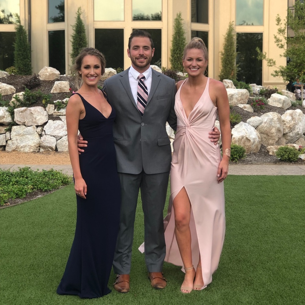 Lulus Navy Cocktail Formal Dress